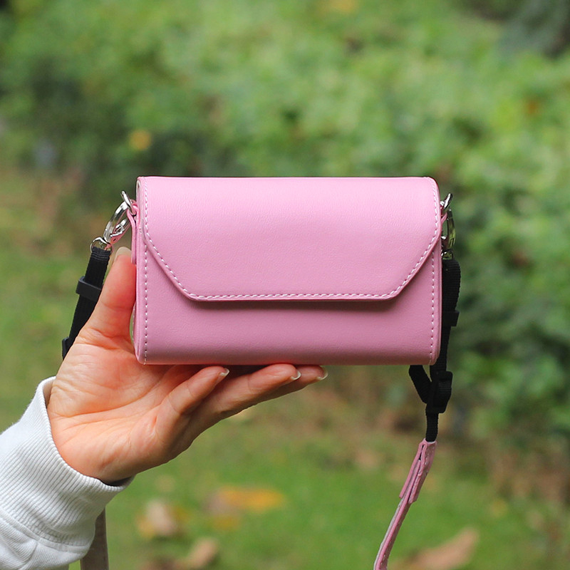 Τσάντα κάμερας από PU δέρμα με καμπύλη ιμάντας ώμου; αδιάβροχη και ανθεκτική στη φθορά, επένδυση φλανέλ, μοντέλο TXZ-329