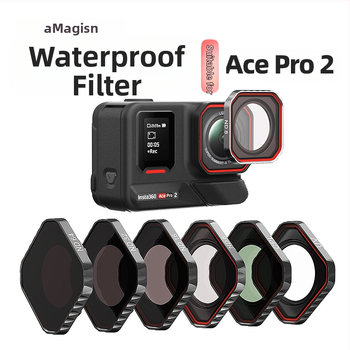 Amagisn Amy AC27 Водоустойчив филтър за обектив за Insta360 Ace Pro 2 - ND, CPL, UV; Алуминиева сплав, оптично стъкло