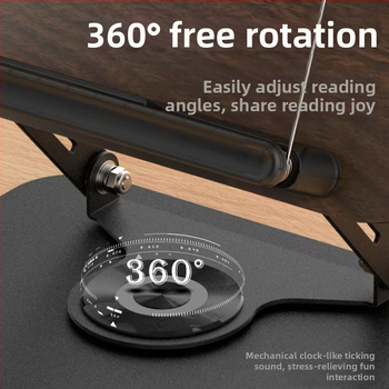 Stojan na tablet z masívneho dreva so 360° rotáciou, nastaviteľný, model R51, kompatibilný s iPadom, iPhone a iPod touch