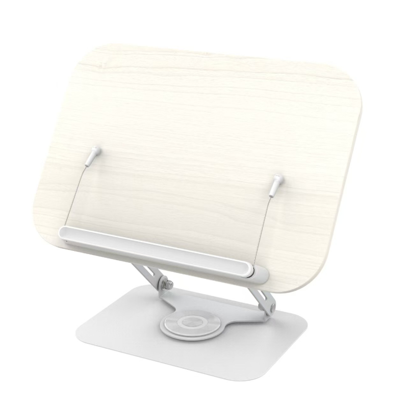 Βάση tablet από μασίβ ξύλο με περιστροφή 360°, ρυθμιζόμενη, μοντέλο R51, συμβατή με iPad, iPhone και iPod touch