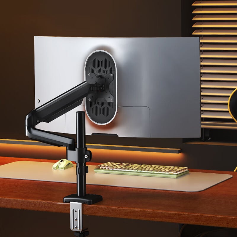 Универсална мониторна стойка за бюро с въртяща се роботизирана ръка — алуминиева сплав, модели Xsq-f80 / f160, тегло 2,3 кг