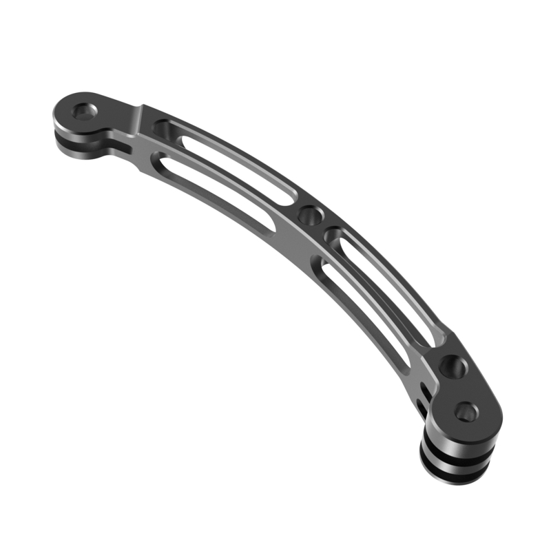 Bară de extensie pentru cameră de acțiune GoPro11/GoPro10 și Insta360 X3, aliaj de aluminiu, GP155A/GP155B/GP155C, include braț de extensie pentru cască și tijă curbată