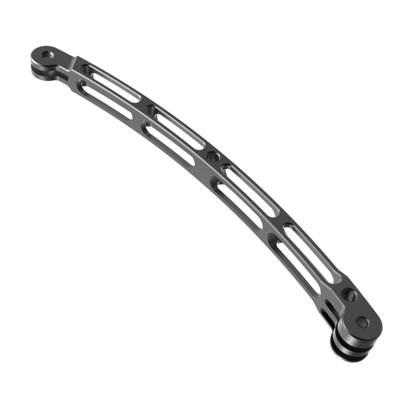 Bară de extensie pentru cameră de acțiune GoPro11/GoPro10 și Insta360 X3, aliaj de aluminiu, GP155A/GP155B/GP155C, include braț de extensie pentru cască și tijă curbată