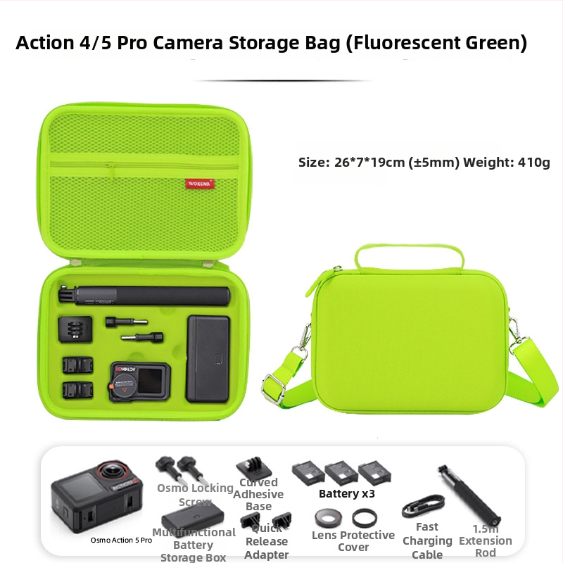 Geantă de stocare DJI Osmo Action 5 Pro, compatibilă cu accesorii Action 6, personalizabilă la cerere