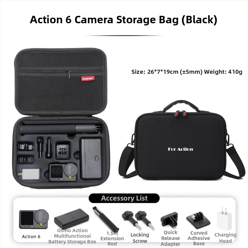 Geantă de stocare DJI Osmo Action 5 Pro, compatibilă cu accesorii Action 6, personalizabilă la cerere