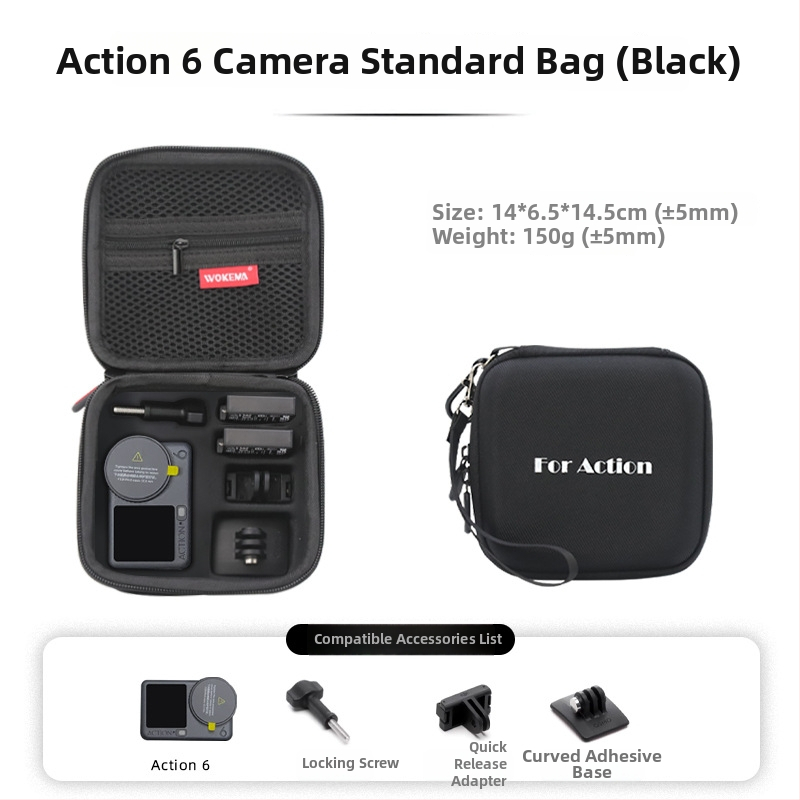 Geantă de stocare DJI Osmo Action 5 Pro, compatibilă cu accesorii Action 6, personalizabilă la cerere