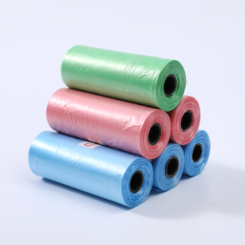 Wangcai Pungi Roll-up pentru Excrementele Animalelor, deschidere plată, din plastic, grosime normală, pentru pisici și câini