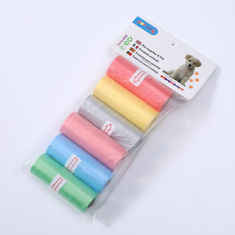 Wangcai Pungi Roll-up pentru Excrementele Animalelor, deschidere plată, din plastic, grosime normală, pentru pisici și câini