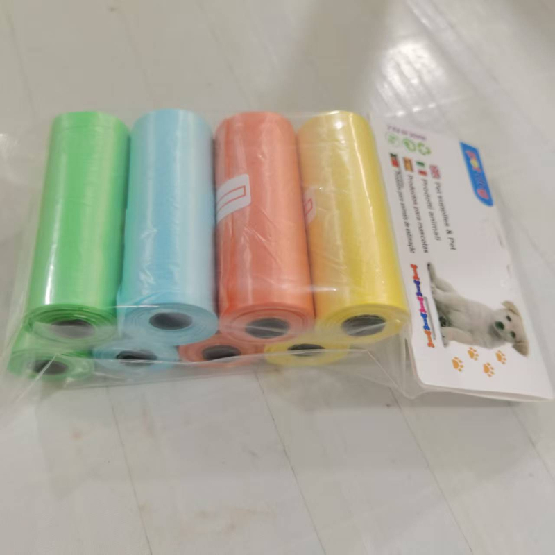 Wangcai Pungi Roll-up pentru Excrementele Animalelor, deschidere plată, din plastic, grosime normală, pentru pisici și câini