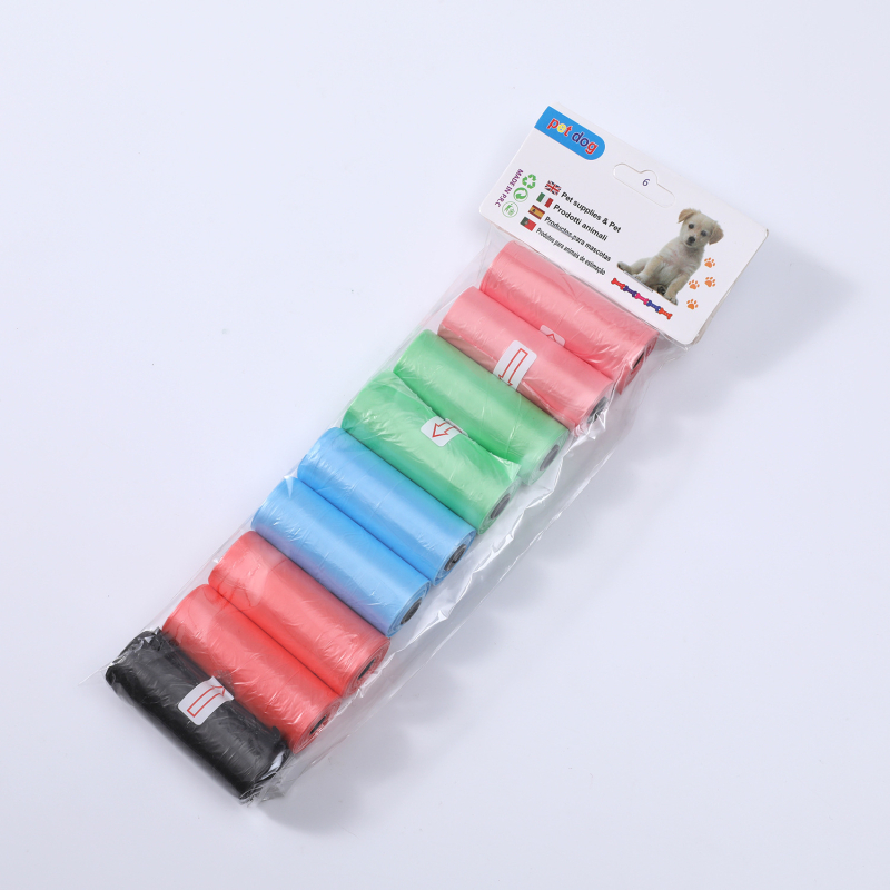 Wangcai Pungi Roll-up pentru Excrementele Animalelor, deschidere plată, din plastic, grosime normală, pentru pisici și câini