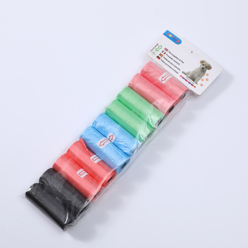 Wangcai Pungi Roll-up pentru Excrementele Animalelor, deschidere plată, din plastic, grosime normală, pentru pisici și câini