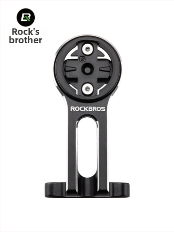 ROCKBROS Suport extins pentru bicicletă pentru computer de ciclism, montură pentru lanternă și bază pentru cameră de acțiune – aliaj de aluminiu AL6061