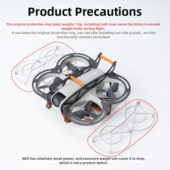 RCSTQ DJI NEO karbon szálas páncél – védő az ütközés ellen, modell 1483600, anyag: karbon-szál + pamut