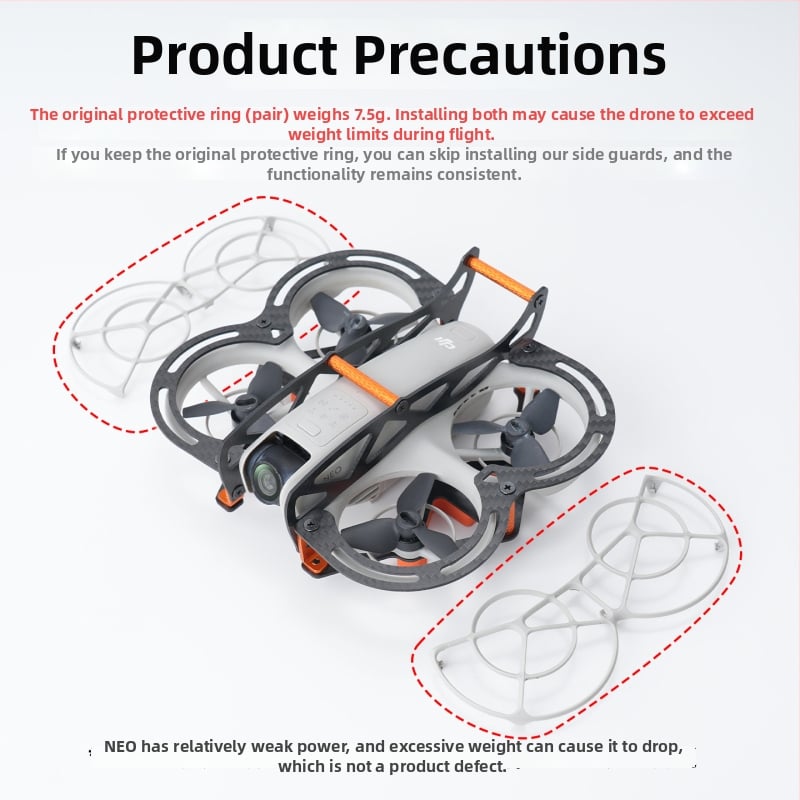 RCSTQ DJI NEO karbon szálas páncél – védő az ütközés ellen, modell 1483600, anyag: karbon-szál + pamut