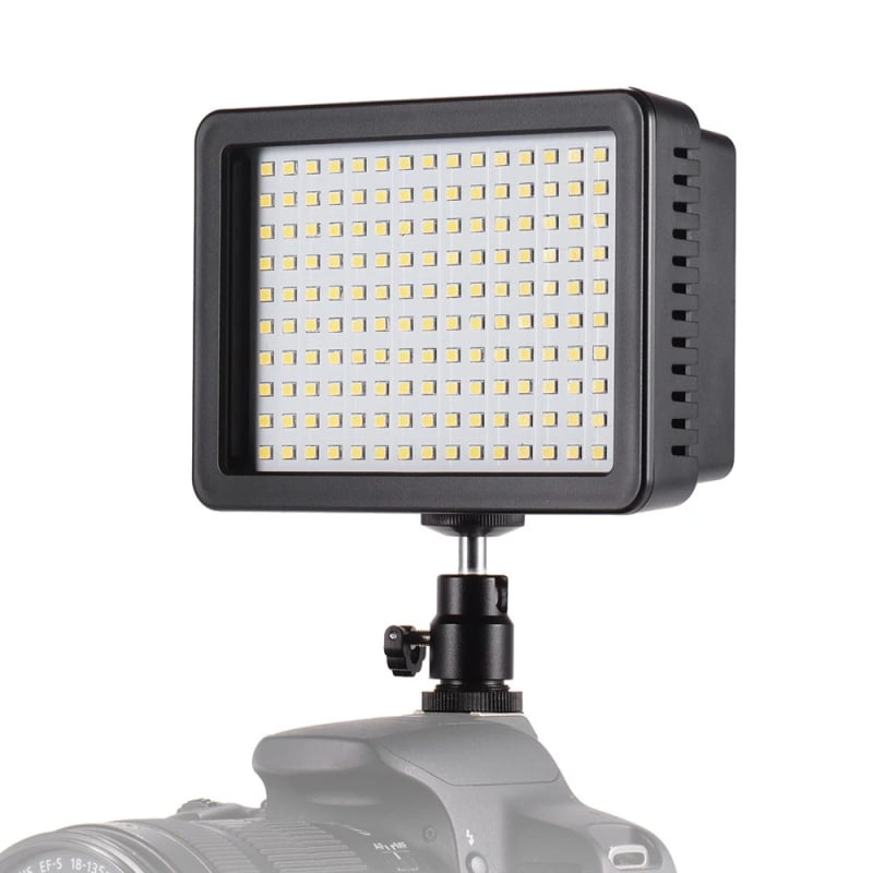 WS160 Дигитална светлина за запълване за DSLR камера, 18W, 6500K, обхват 50 см, регулируема яркост и цветова температура