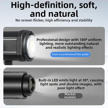 200W COB profesionálne svetlo na fotografovanie, stmievateľné, 2700–6500K, 110–265V, objímka E27