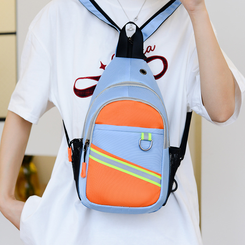 Oxford platna crossbody torba sa zatvaračem, unutarnji džepovi za telefon i ID karticu (telefon, ID kartica)