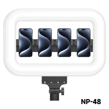 NP-28 LED Lumină de Umplere, Lumină Pătrată pentru Fotografie, Portabilă pentru Streaming Live și Filmare, Putere 10-50W, 5V, Baterie Încorporată