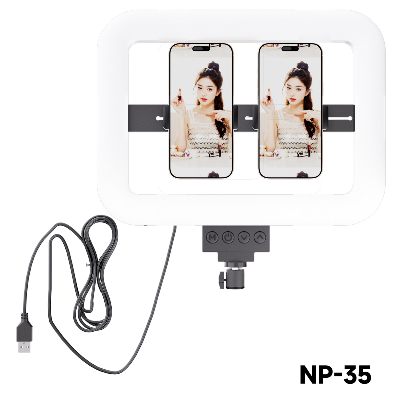 NP-28 LED Lumină de Umplere, Lumină Pătrată pentru Fotografie, Portabilă pentru Streaming Live și Filmare, Putere 10-50W, 5V, Baterie Încorporată