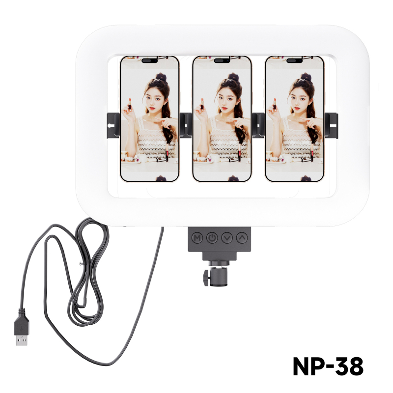 NP-28 LED Lumină de Umplere, Lumină Pătrată pentru Fotografie, Portabilă pentru Streaming Live și Filmare, Putere 10-50W, 5V, Baterie Încorporată