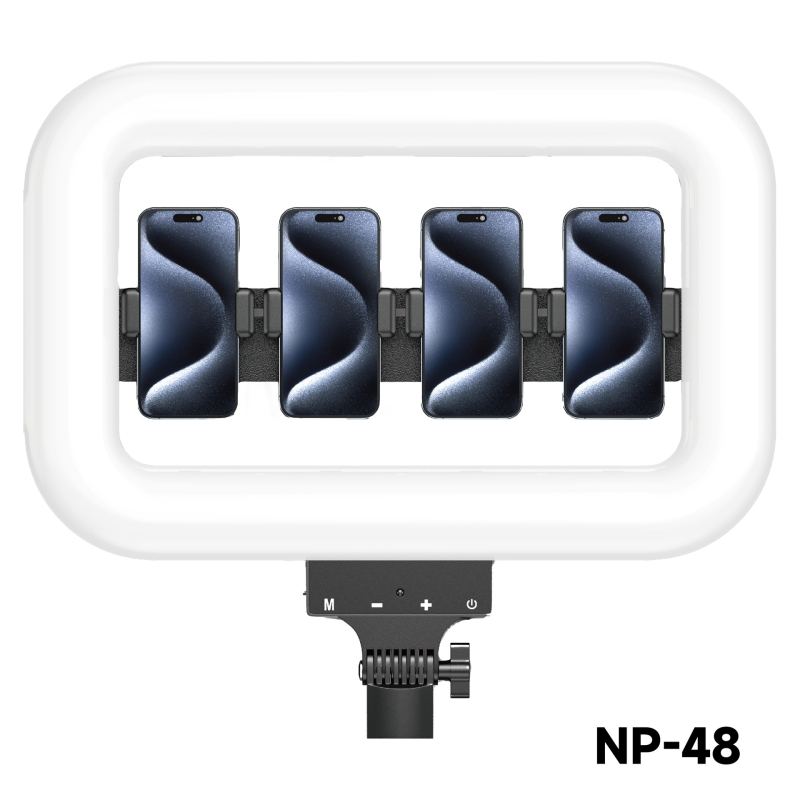 NP-28 LED Lumină de Umplere, Lumină Pătrată pentru Fotografie, Portabilă pentru Streaming Live și Filmare, Putere 10-50W, 5V, Baterie Încorporată