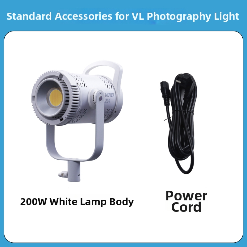 Profesionálne osvetlenie pre fotografovanie, COB LED 300W, 220V, 3 teploty farieb, stmievateľná jasnosť a nastaviteľná farba, dosah 30 m