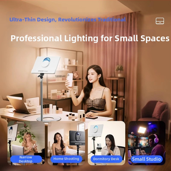 Profesionálne svetlo na fotografovanie pre Live stream, 26W, 2700–6500K, 110–220V, stmievateľné