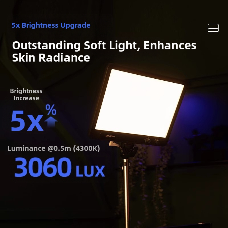 Profesionálne svetlo na fotografovanie pre Live stream, 26W, 2700–6500K, 110–220V, stmievateľné