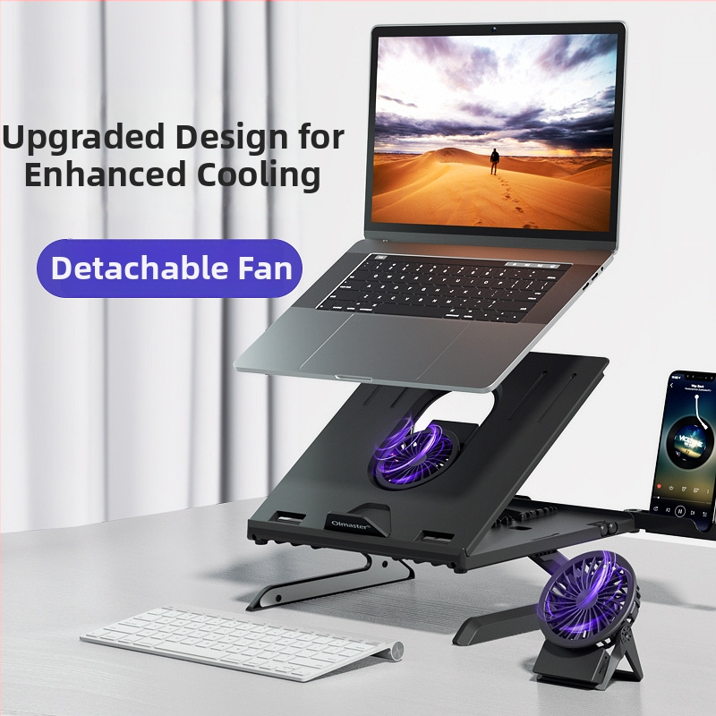 Универсална поставка за лаптоп с повдигащ дизайн, материал: инженерни пластмаси и хардуер, тегло 970 г, съвместима с лаптопи, мобилни телефони и таблети