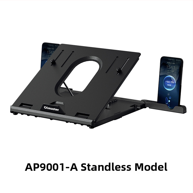 Универсална поставка за лаптоп с повдигащ дизайн, материал: инженерни пластмаси и хардуер, тегло 970 г, съвместима с лаптопи, мобилни телефони и таблети