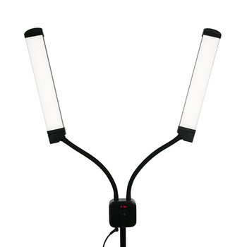 Obdĺžnikové svetlo s dvoma ramenami pre fotografovanie a selfie – 110–220V, 3000–6000K, stmievateľné a farebne nastaviteľné