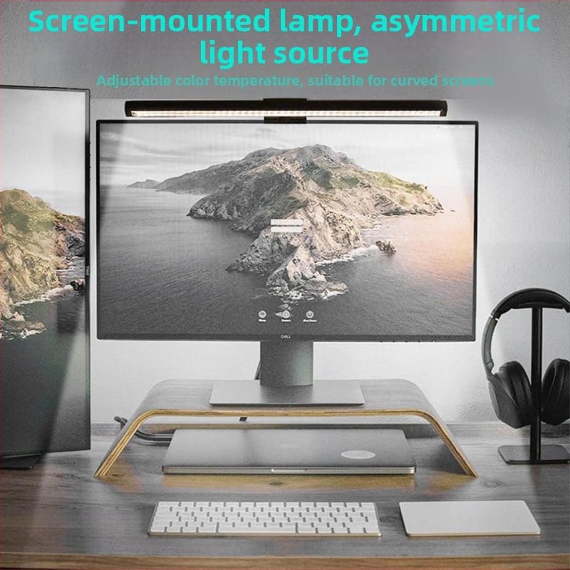 Висяща LED лампа за монитор — USB захранвана, сензорен превключвател, димируема, защита на очите