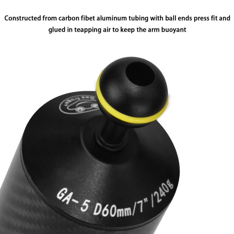 Sea Frog oglekļa šķiedras balansējošs rāmis zemūdens fotogrāfijai, GA-5, universāla saderība, ūdensizturīgs