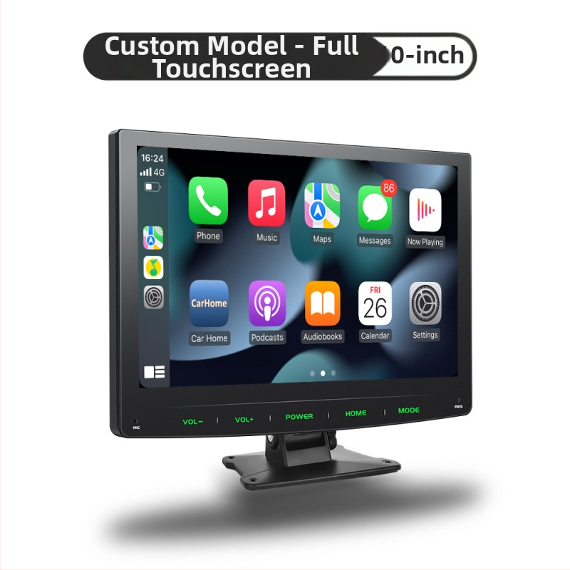 Ecran portabil wireless CarPlay, cu înregistrare auto și navigație la marșarier, model PS7002, display LCD, suport SD card, alimentare prin brichetă