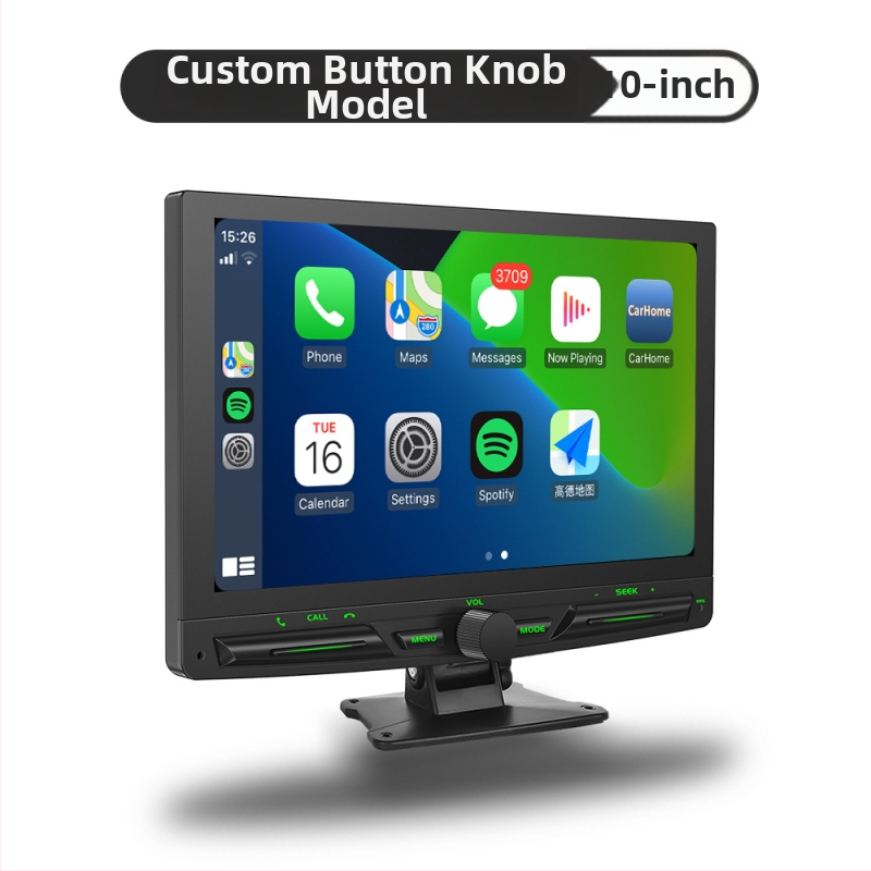 Ecran portabil wireless CarPlay, cu înregistrare auto și navigație la marșarier, model PS7002, display LCD, suport SD card, alimentare prin brichetă