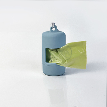 Диспенсер за торбички за кучета с контейнер за отпадъци – ABS, плоско устие, удебелен