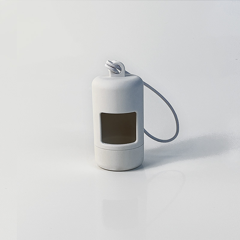 Диспенсер за торбички за кучета с контейнер за отпадъци – ABS, плоско устие, удебелен