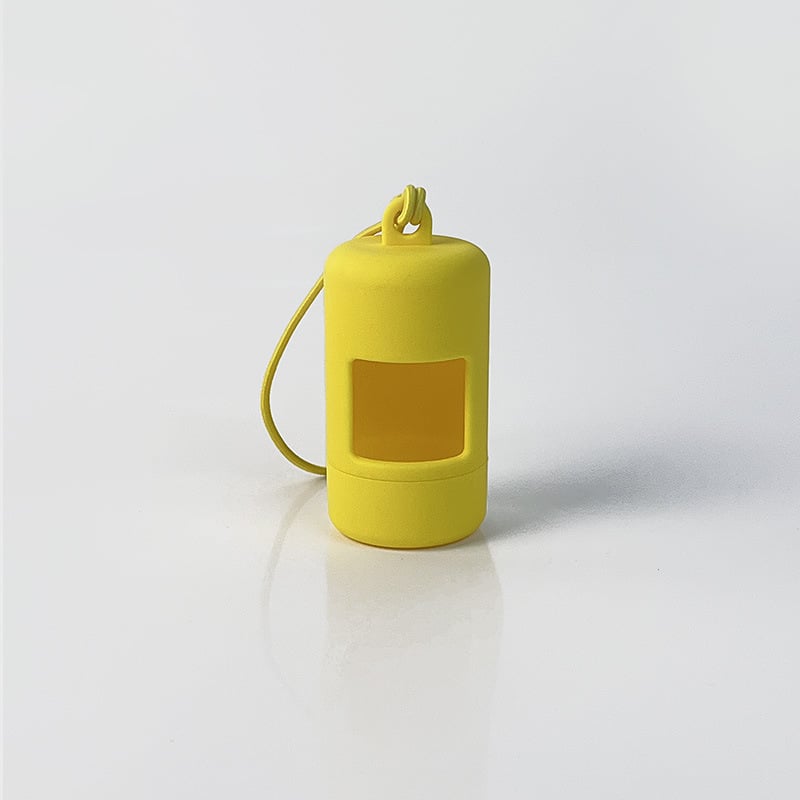 Диспенсер за торбички за кучета с контейнер за отпадъци – ABS, плоско устие, удебелен