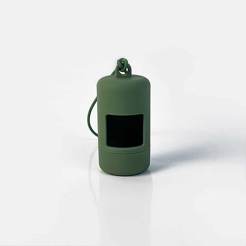 Диспенсер за торбички за кучета с контейнер за отпадъци – ABS, плоско устие, удебелен