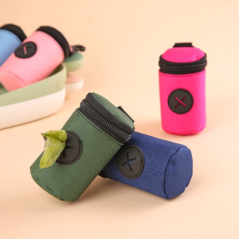 Чанта за разходки с кучета - диспенсър за торбички за изпражнения и джоб за лакомства; материал: полиестер, стил: дизайн с плоско отваряне, дебелина: редовна, произход: Taizhou, Zhejiang