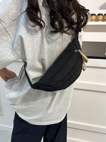 Crossbody torba s 3 džepa, Oxford tkanina, podstava od poliester, zatvarač
