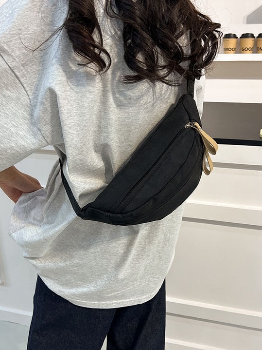 Crossbody torba s 3 džepa, Oxford tkanina, podstava od poliester, zatvarač