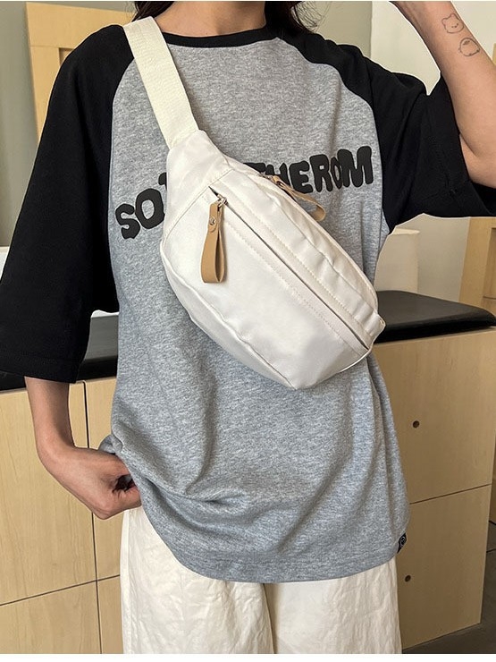 Crossbody torba s 3 džepa, Oxford tkanina, podstava od poliester, zatvarač