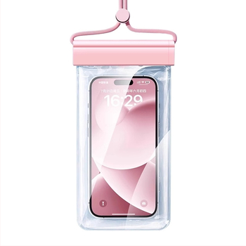 Vodootporna torbica za telefon za plažu s HD dodirnim zaslonom — kompatibilno s telefonima do 7,2 inča, plastično vodootporno kućište, moguć prilagođeni logotip, za plivanje, ronjenje i raftanje