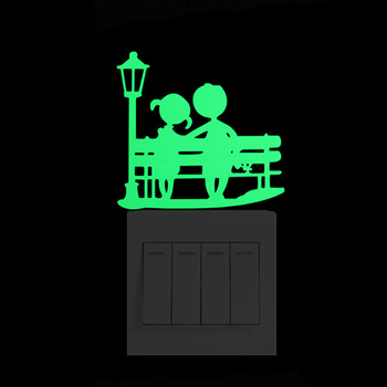 Δημιουργικά αυτοκόλλητα τοίχου με κινούμενα σχέδια που φωσφορίζουν στο σκοτάδι με νεράιδες, αστέρια και γάτες. Αυτοκόλλητα διακοσμητικά αυτοκόλλητα για παιδικά δωμάτια.