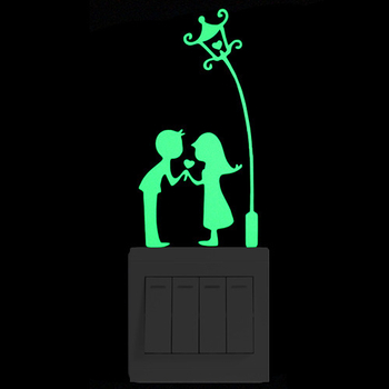 Δημιουργικά αυτοκόλλητα τοίχου με κινούμενα σχέδια που φωσφορίζουν στο σκοτάδι με νεράιδες, αστέρια και γάτες. Αυτοκόλλητα διακοσμητικά αυτοκόλλητα για παιδικά δωμάτια.