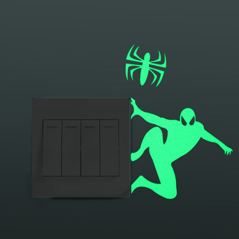 Δημιουργικά αυτοκόλλητα τοίχου με κινούμενα σχέδια που φωσφορίζουν στο σκοτάδι με νεράιδες, αστέρια και γάτες. Αυτοκόλλητα διακοσμητικά αυτοκόλλητα για παιδικά δωμάτια.