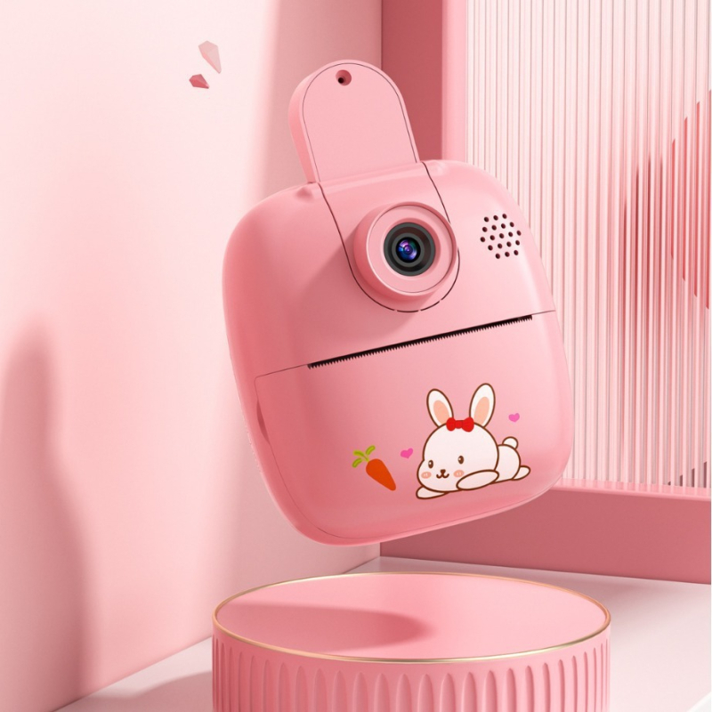 Gudra bērnu tūlītējās kameras ar termisko druku, USB savienojums, papīrs 57×25 mm, akumulators 1000 mAh