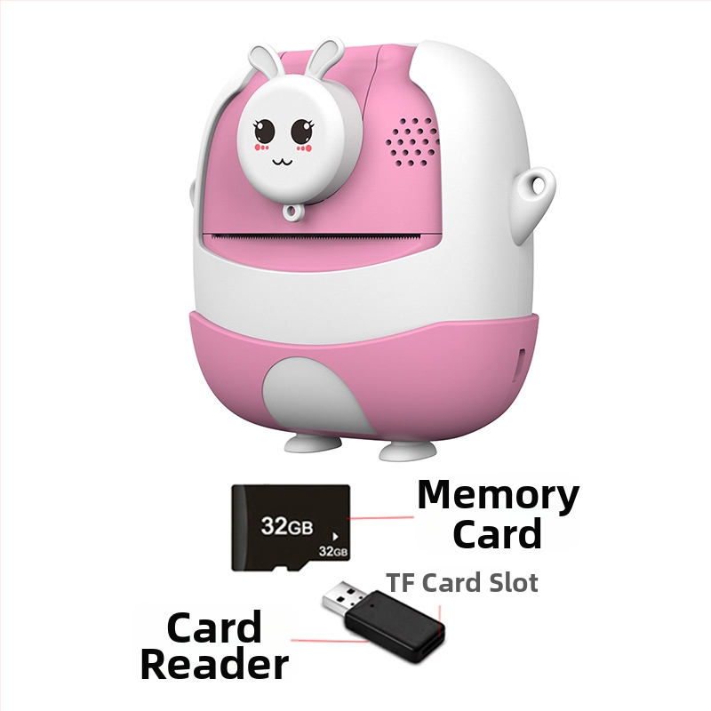 Gudra bērnu tūlītējās kameras ar termisko druku, USB savienojums, papīrs 57×25 mm, akumulators 1000 mAh