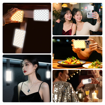 Lumină LED magnetică pentru iluminare de completare în videoconferințe mobile — CCT 2500K–9000K, CRI ≥95, până la 500 lux la 0.5 m, sub 10W, model CL-V22A, portabilă și de mână